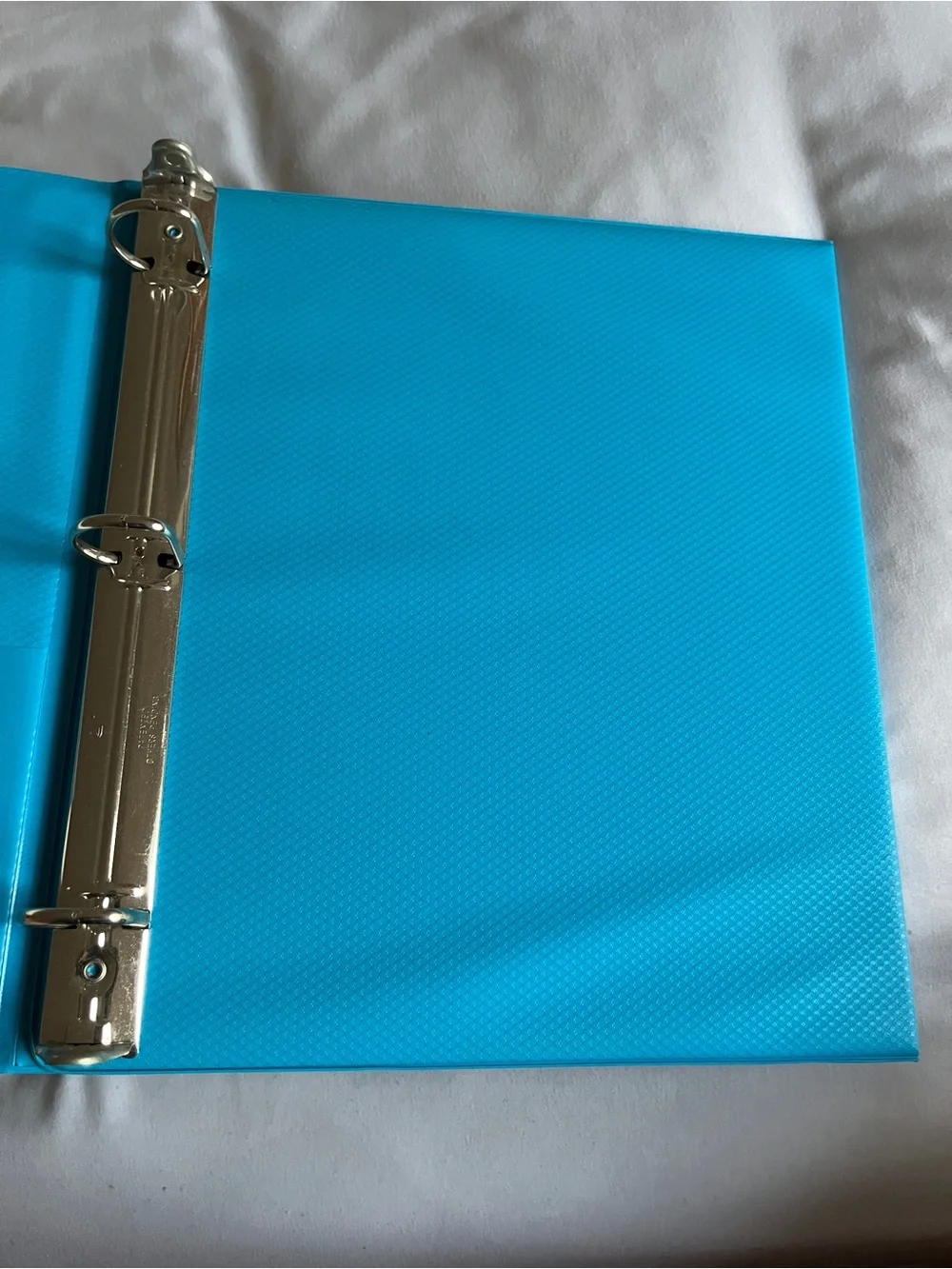 Mead Blue 1 Inch Tri-Fold 3 Ring Binder D-Rings 225 Sheet Capacity New